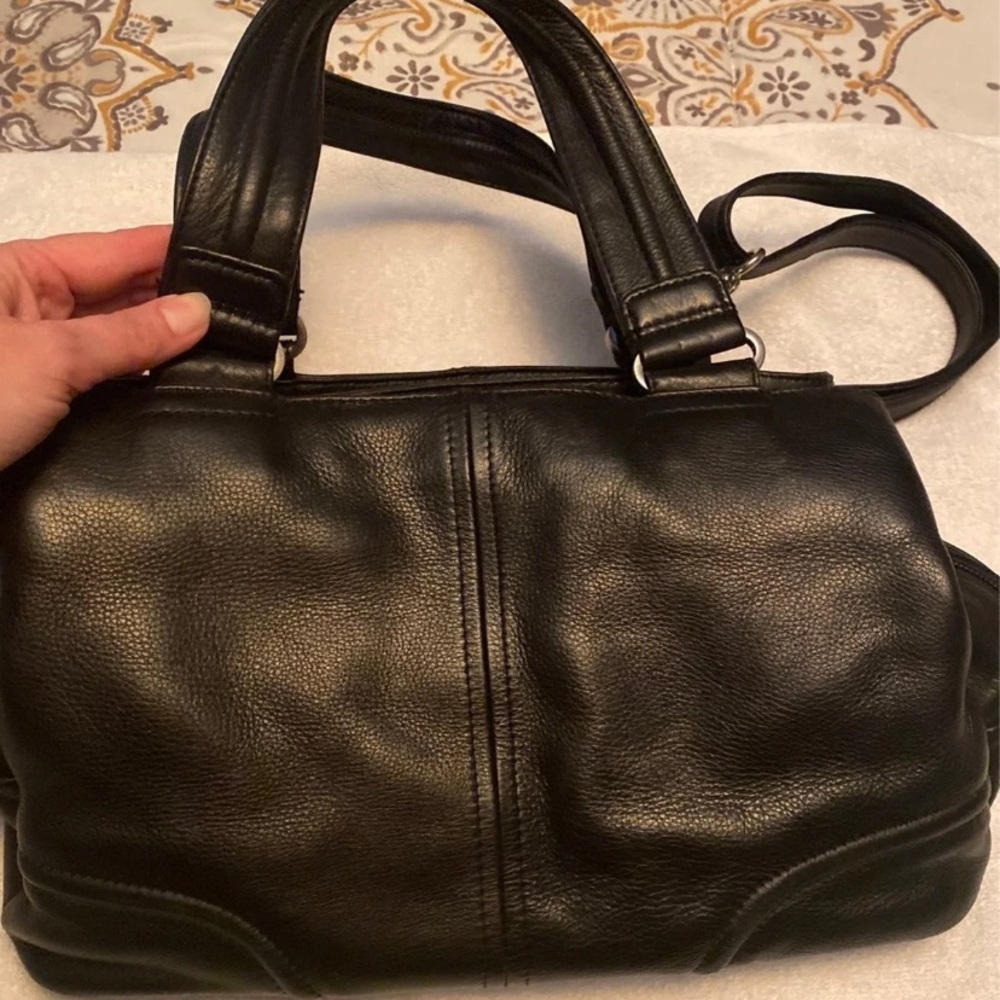 Black leather purse - Picture 3 of 9